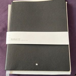NWT Montblanc black lined notebook.